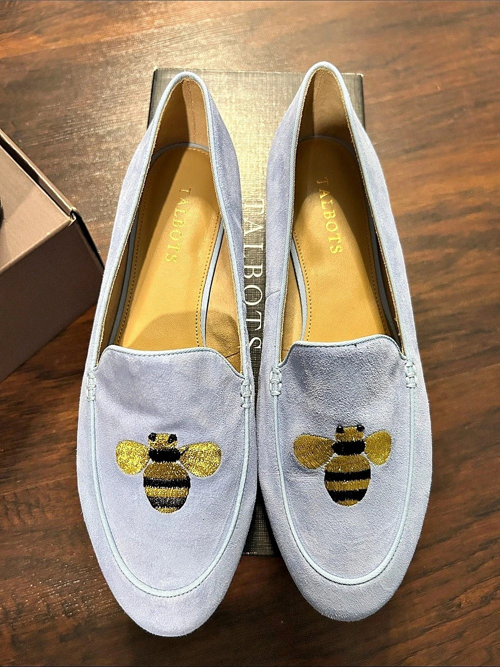 Sam Edelman Bee Embellished Loafers in Blue US 9 M Like New